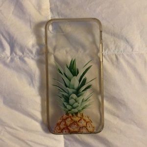 Clear pineapple phone case